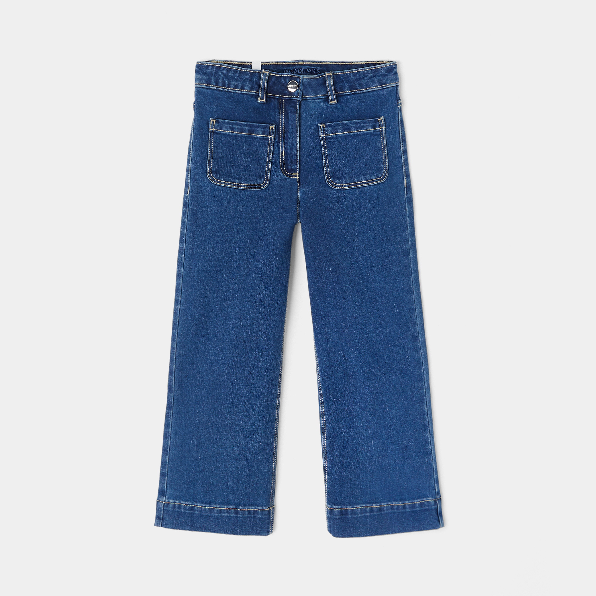 Girl wide legged jeans
