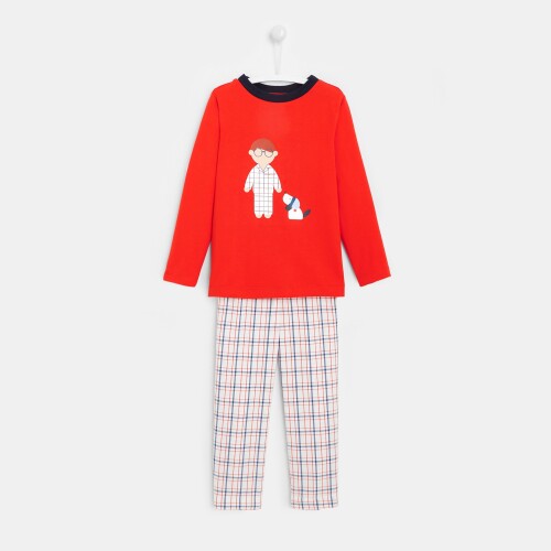 Boy pajamas with flannel pants