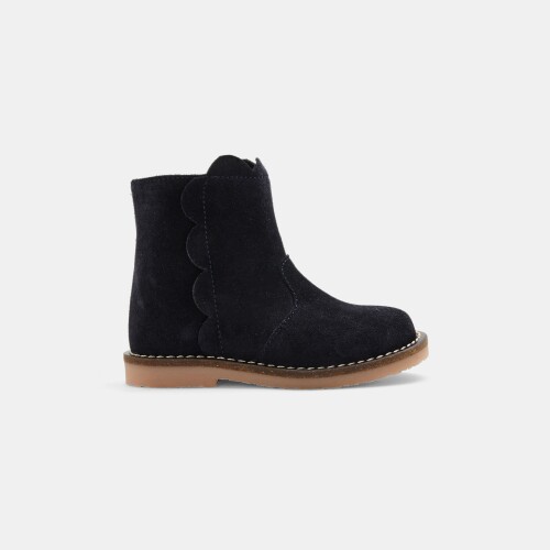Baby girl split leather boots