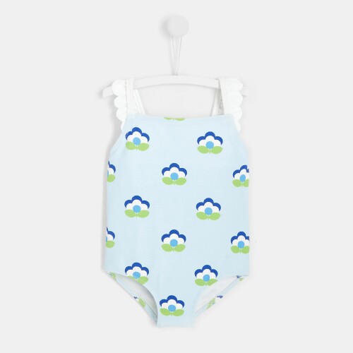 Toddler girl floral swimsuit