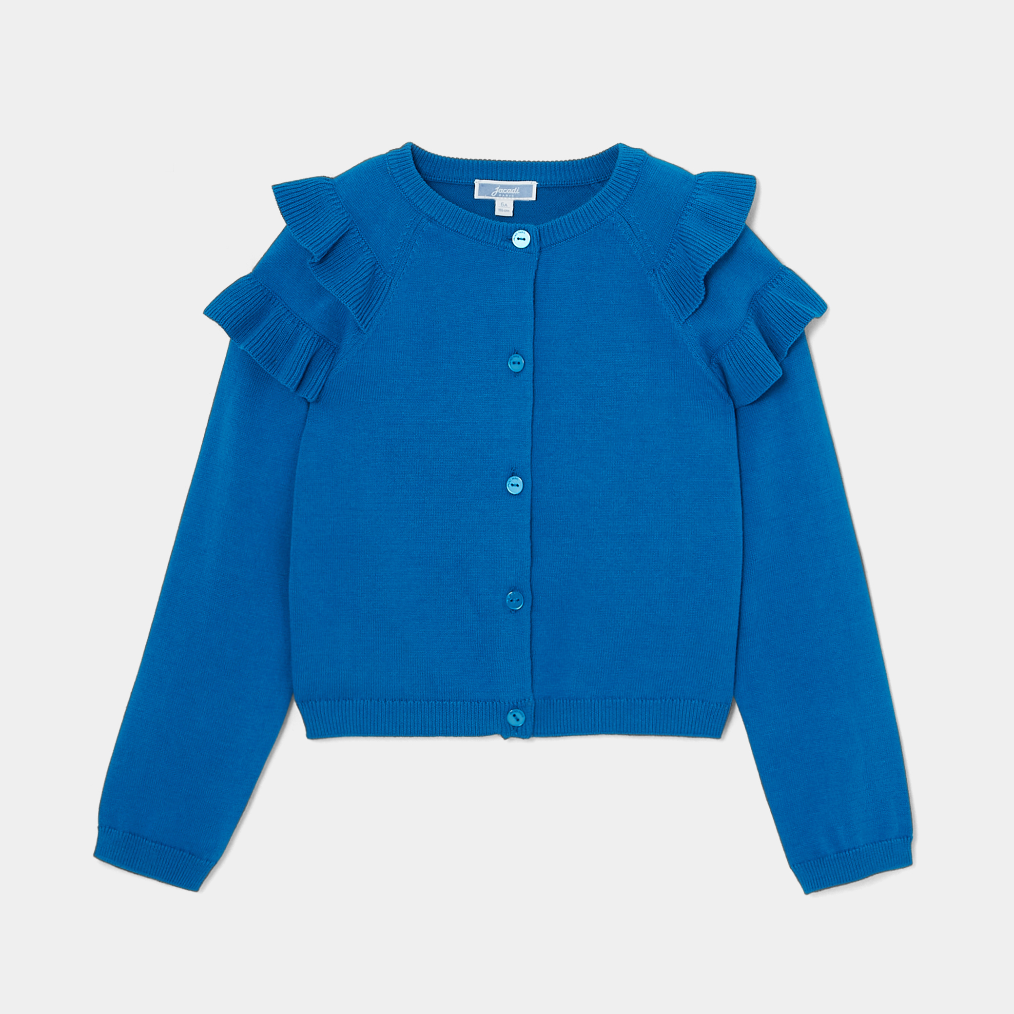 Girl ruffled cardigan