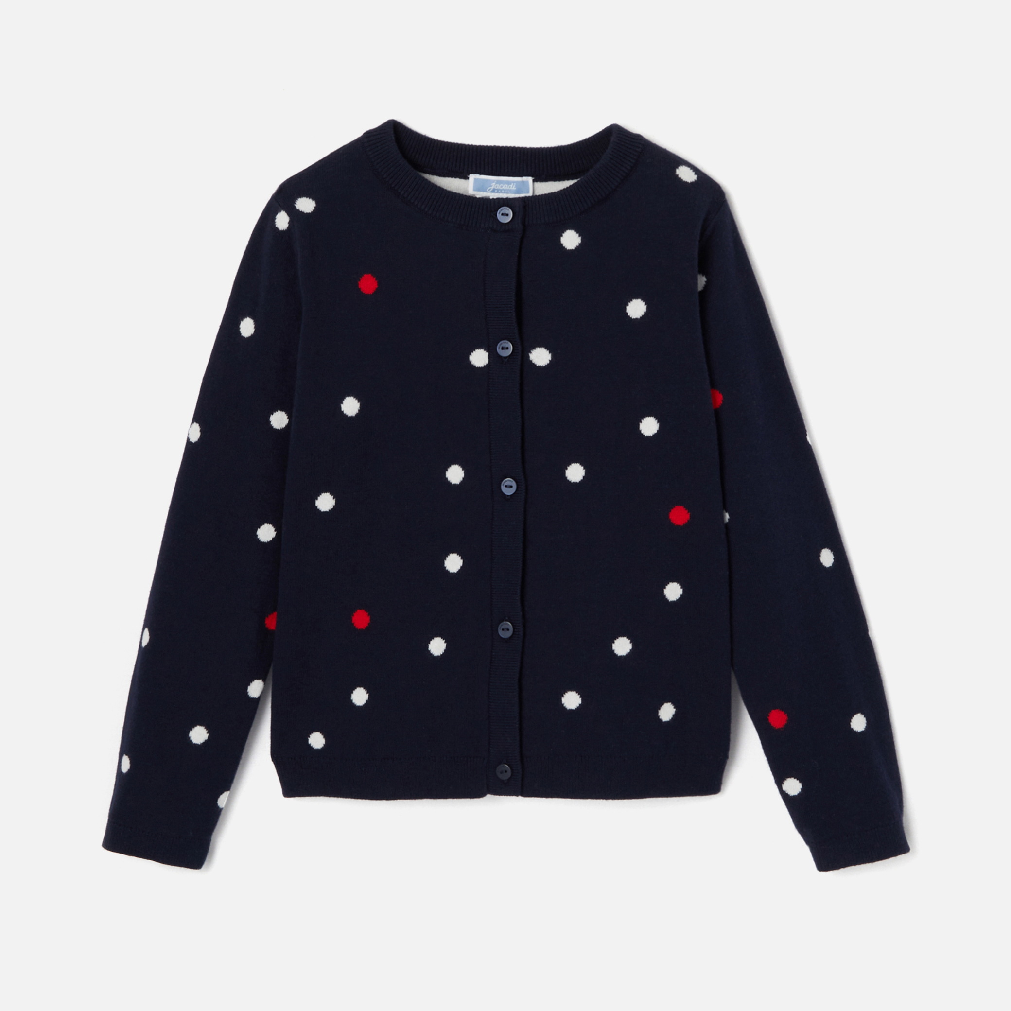 Girl polka dot cardigan