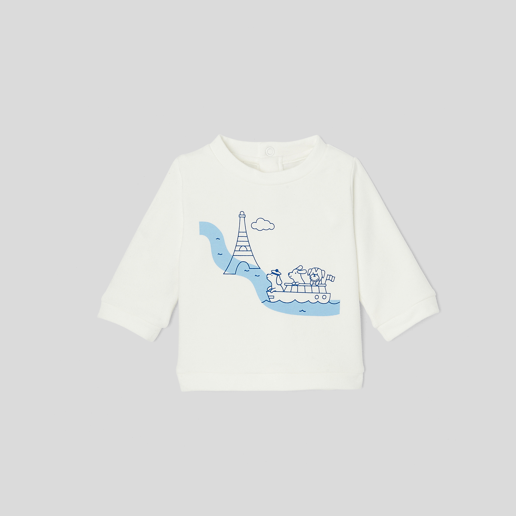 Baby boy cotton bodysuit