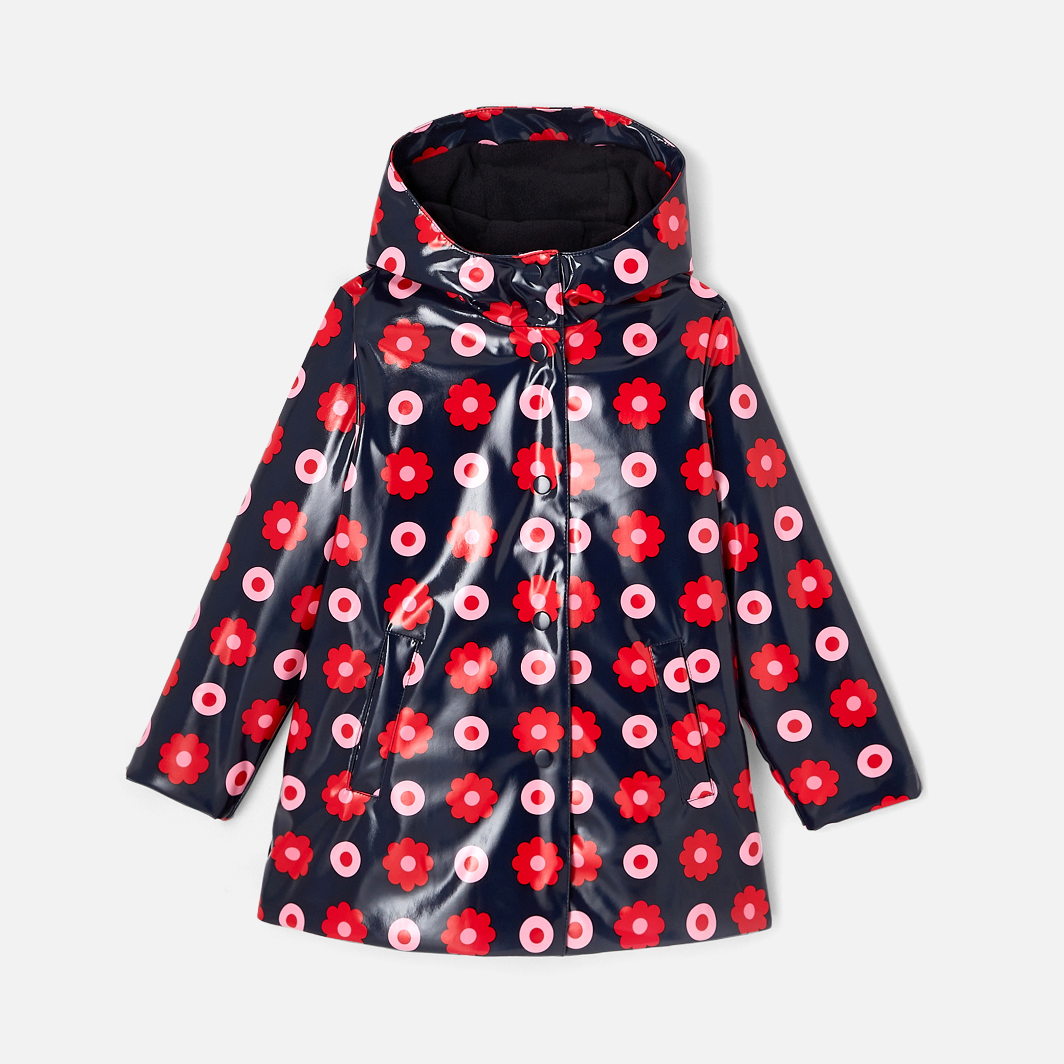 Girl polka dot raincoat