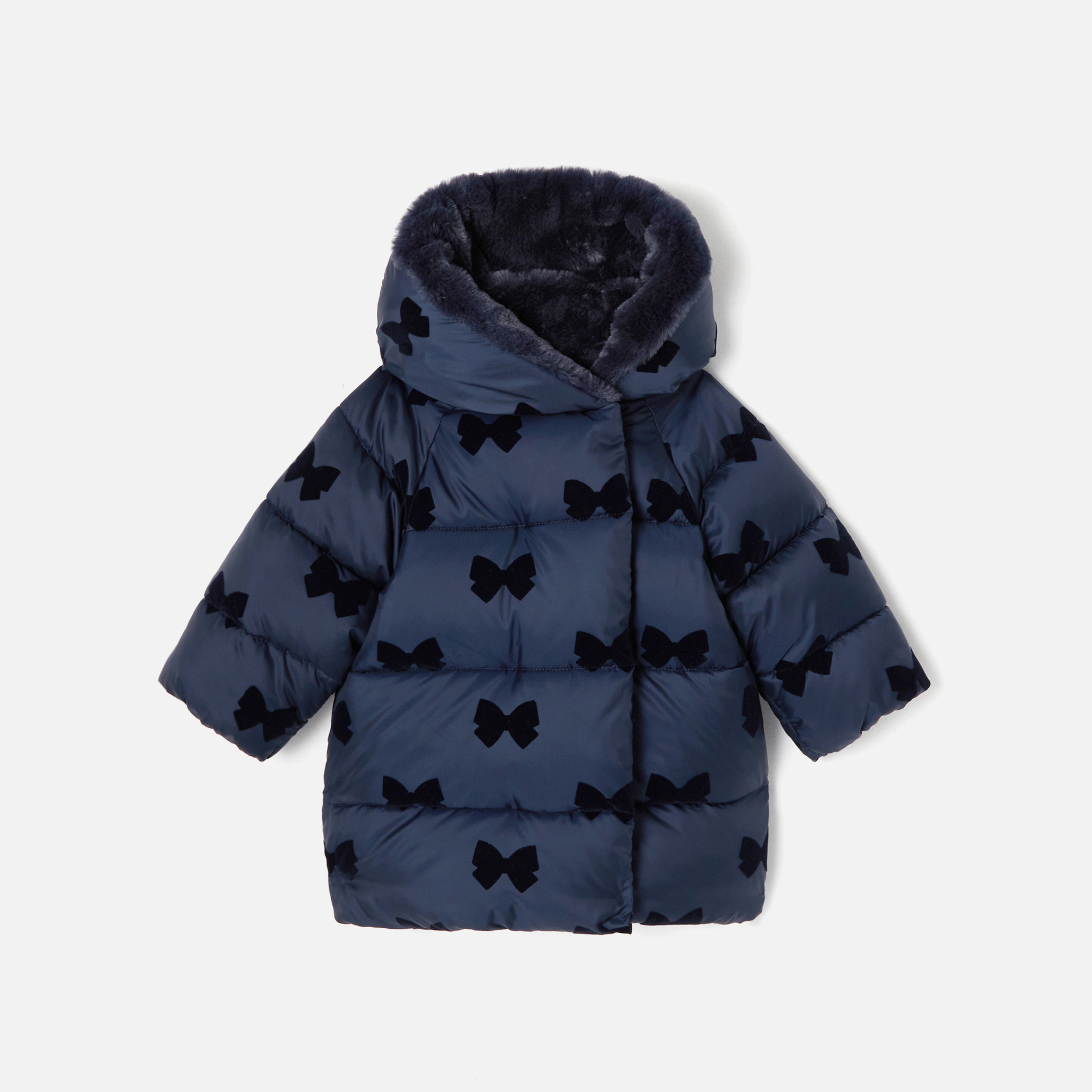 Baby girl mid-length down jacket