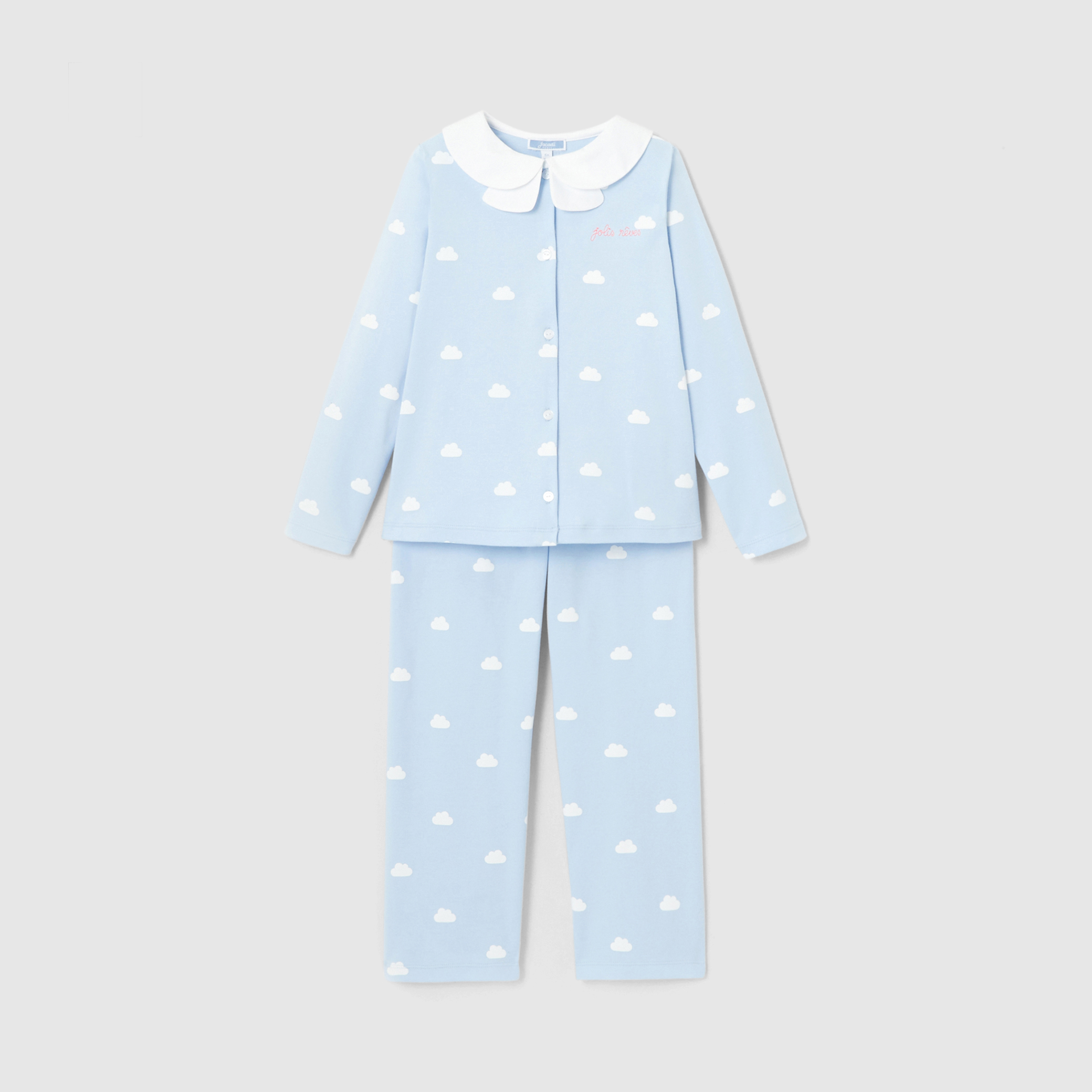 Girl cloud pattern pajamas