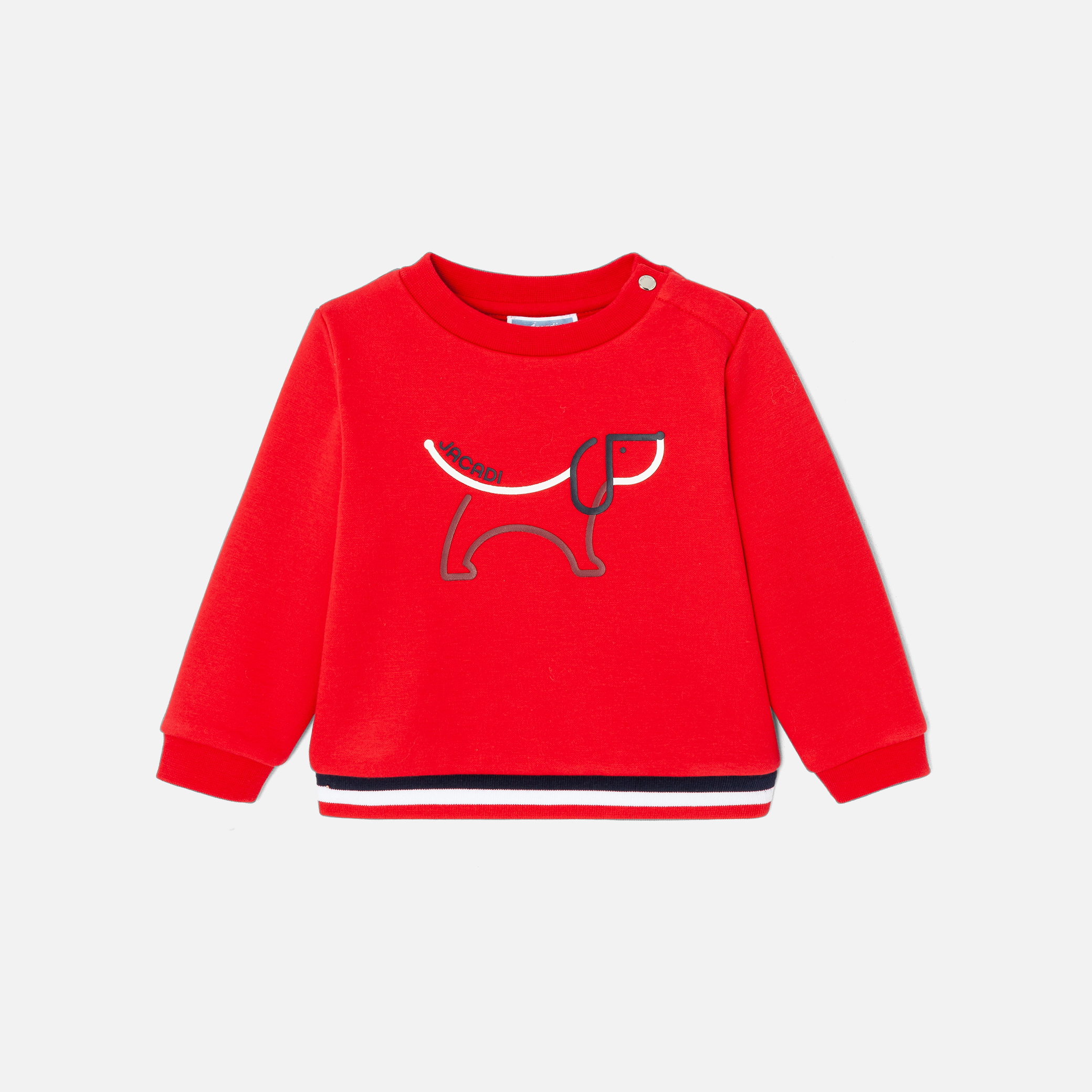 Baby boy soft velour sweatshirt