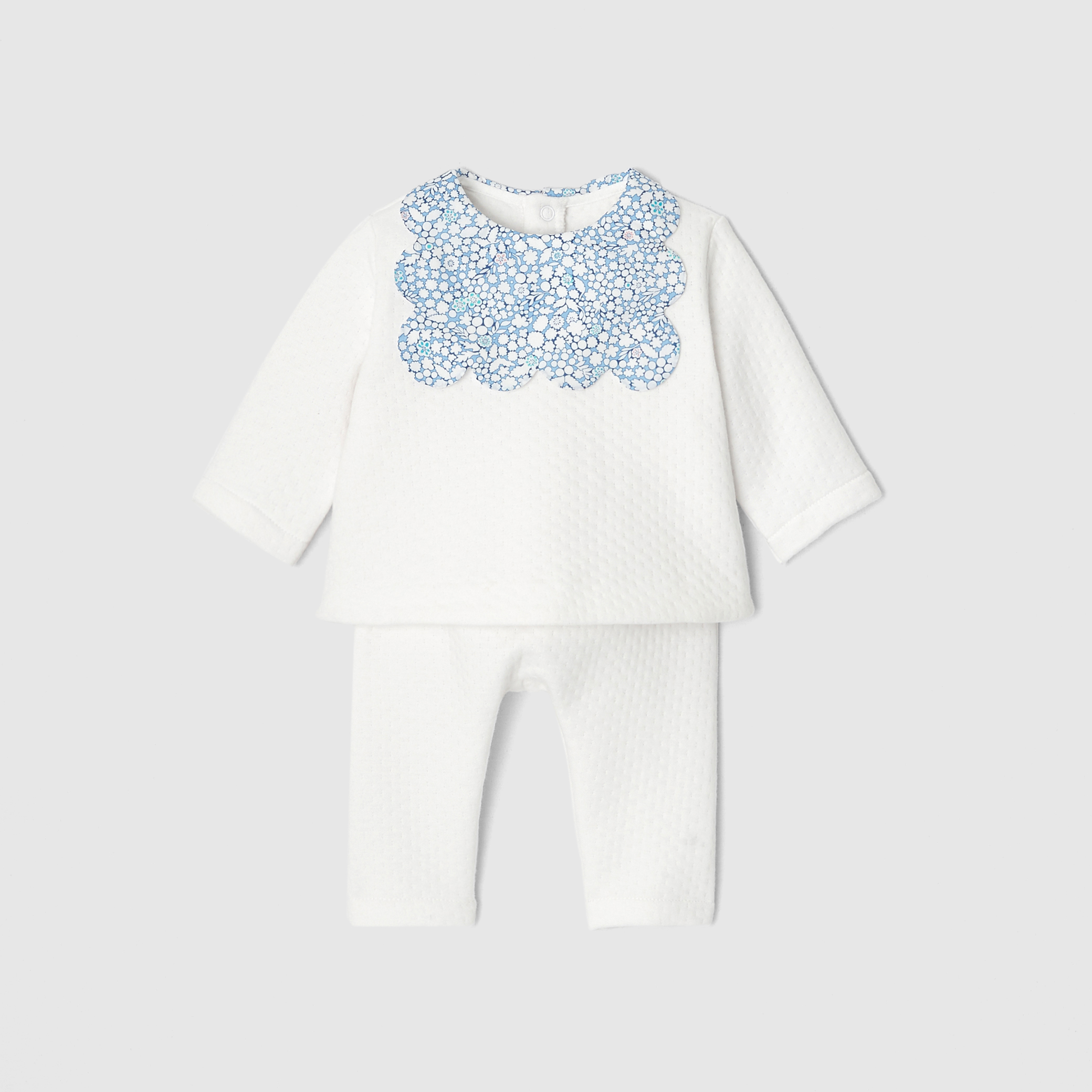 Baby girl ensemble in double jersey