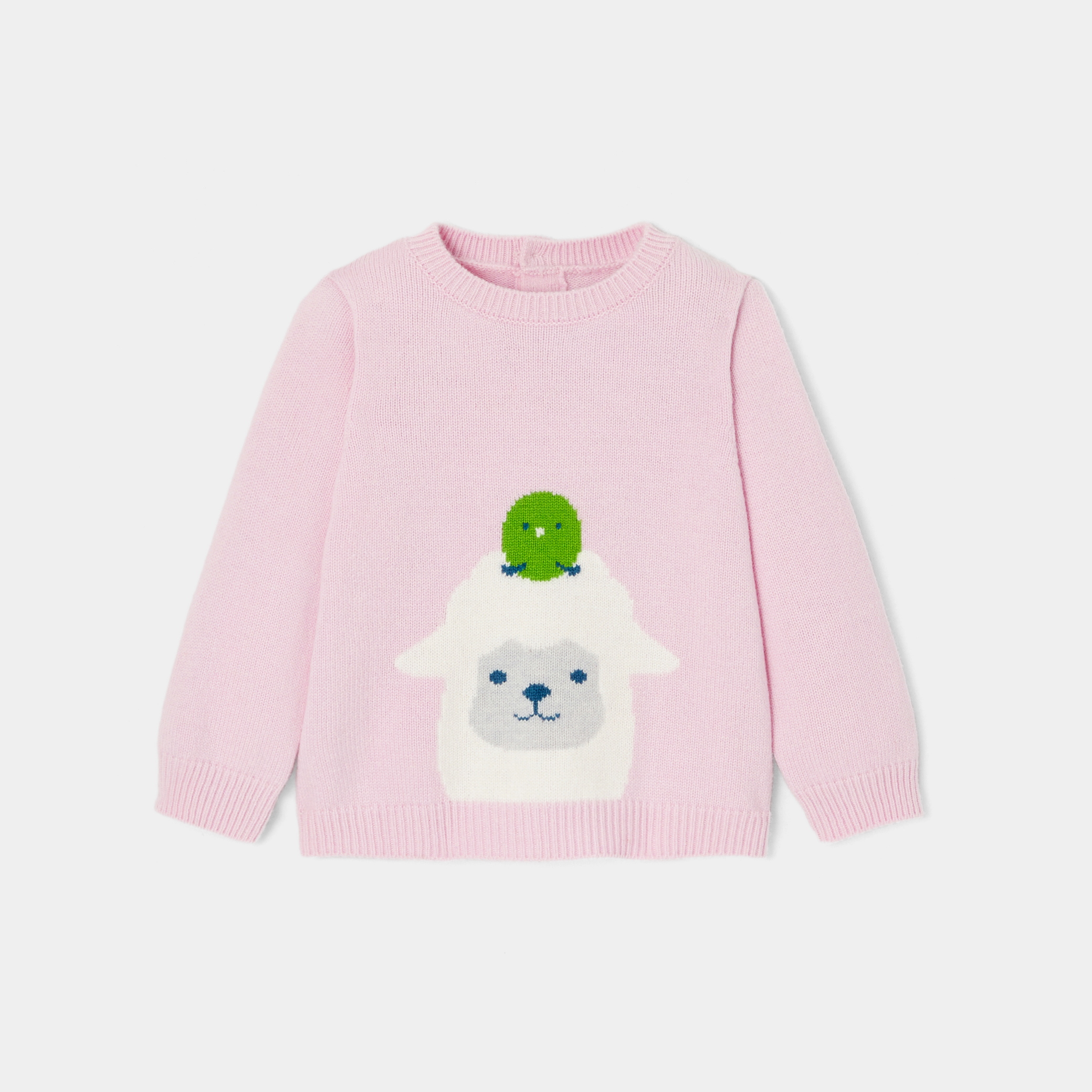 Baby girl sheep pattern sweater