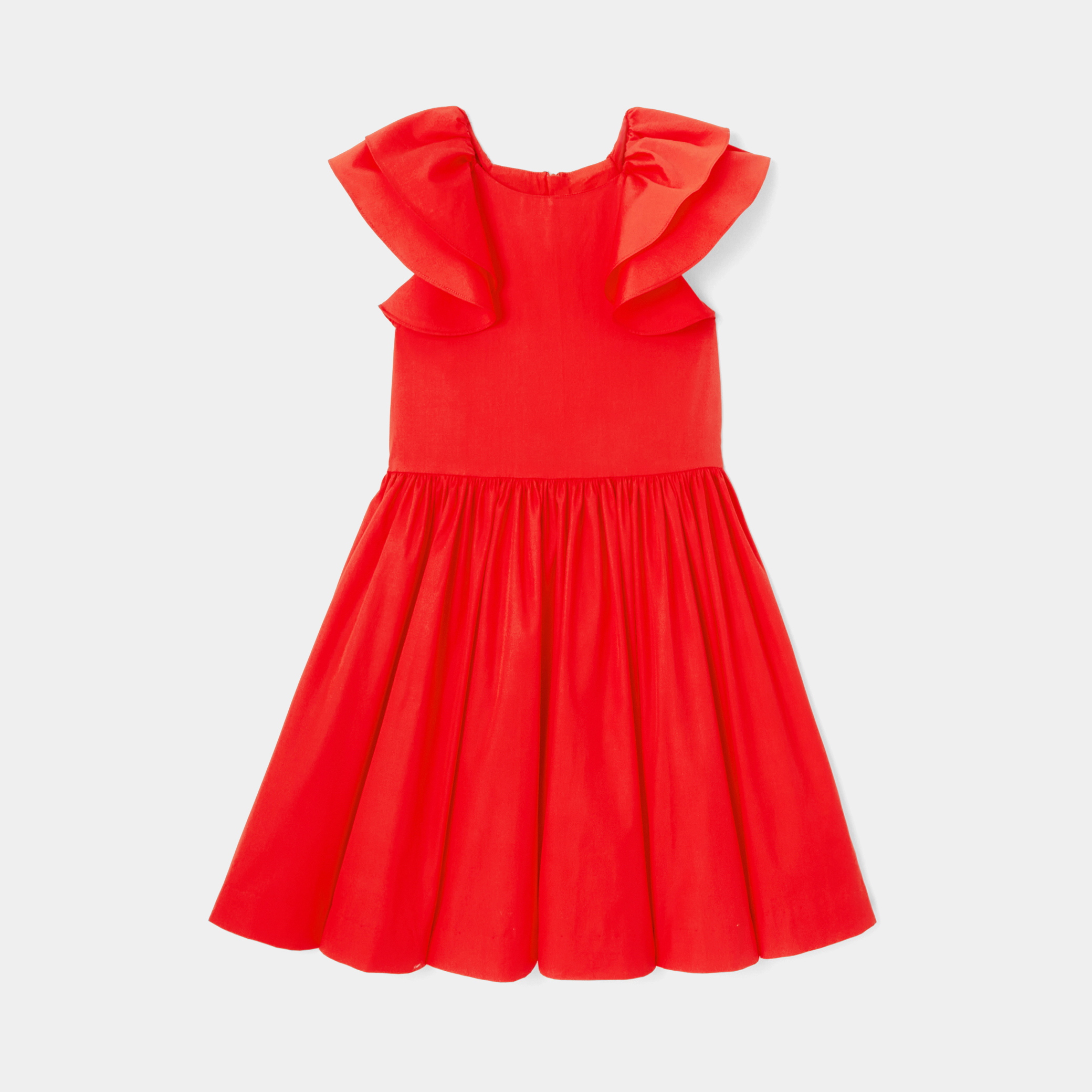 Rochie cu mâneci volane