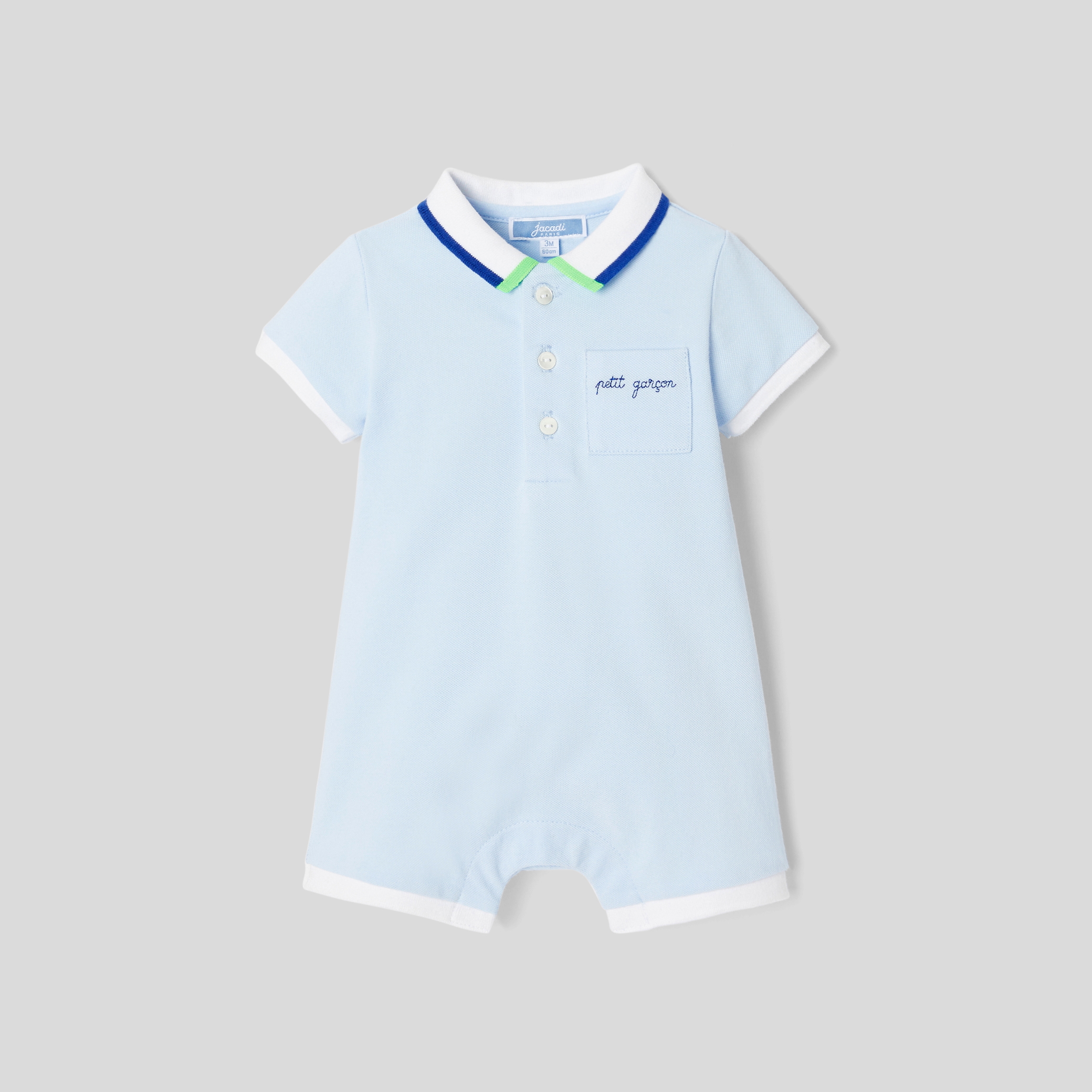 Salopetă cu guler polo