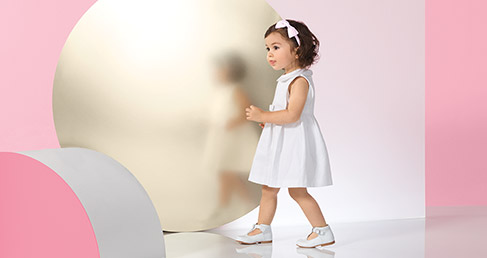 La robe bébé fille blanche de baptême, 49€