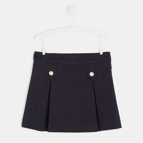 Girl box pleat skirt