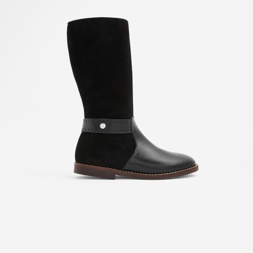 Girl bi-material boots