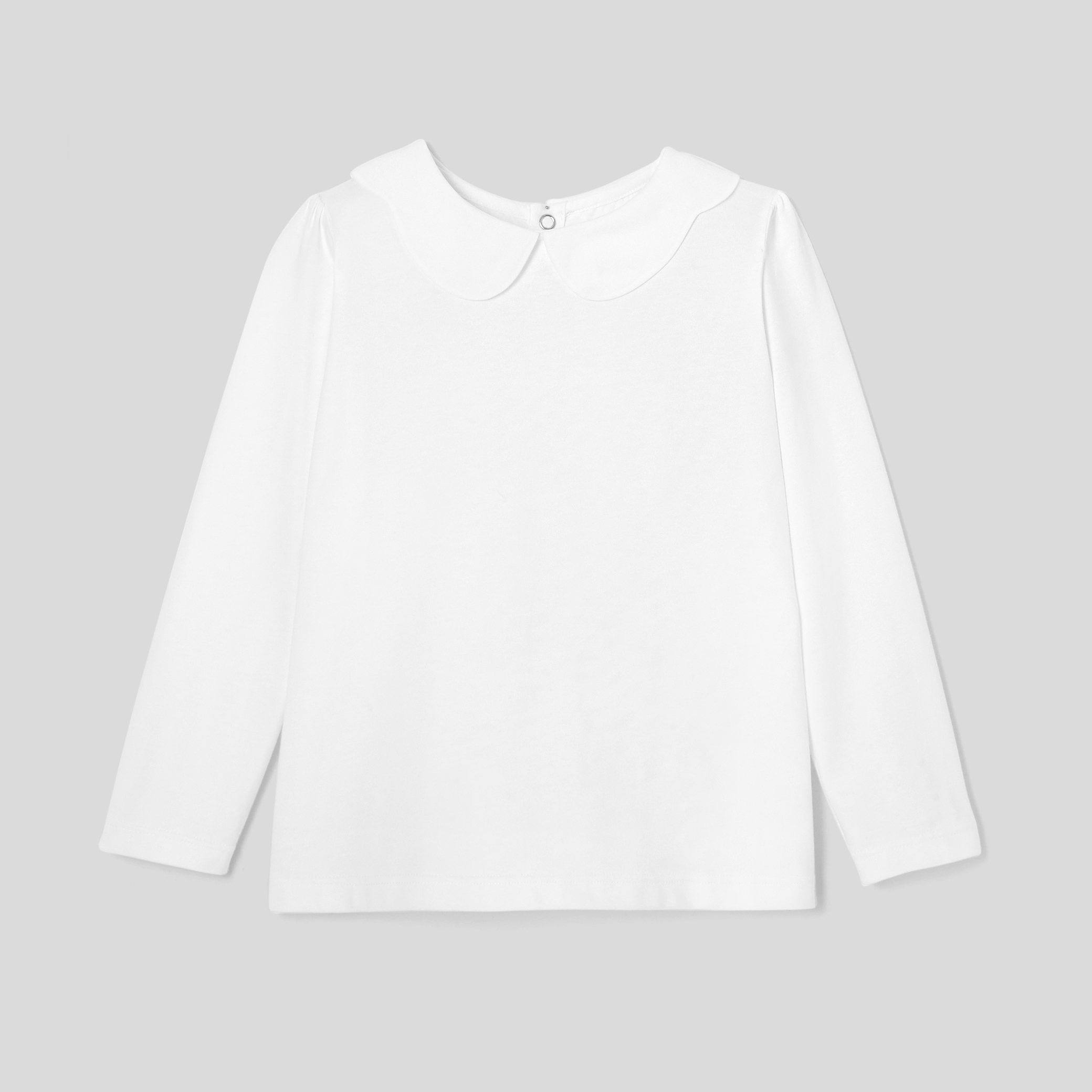 Girl scalloped collar t-shirt