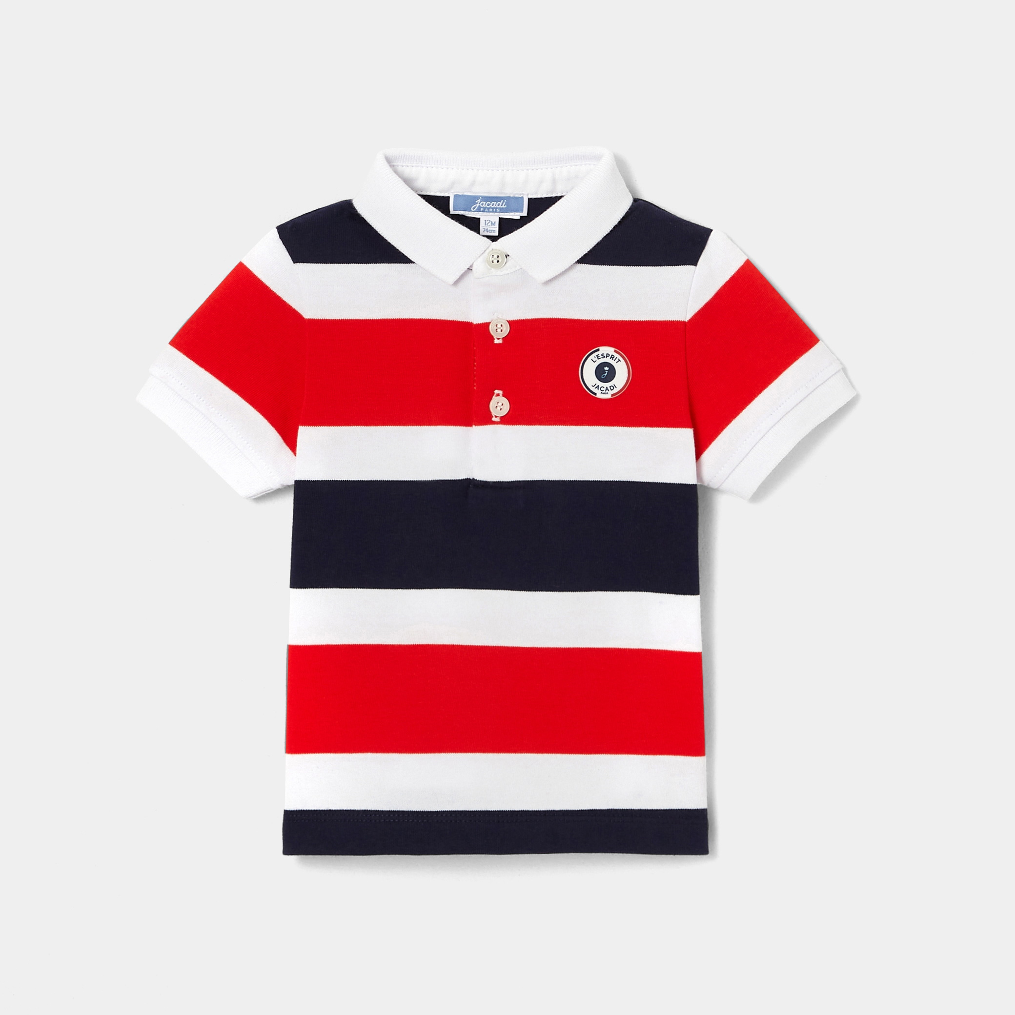 Toddler boy short-sleeved polo