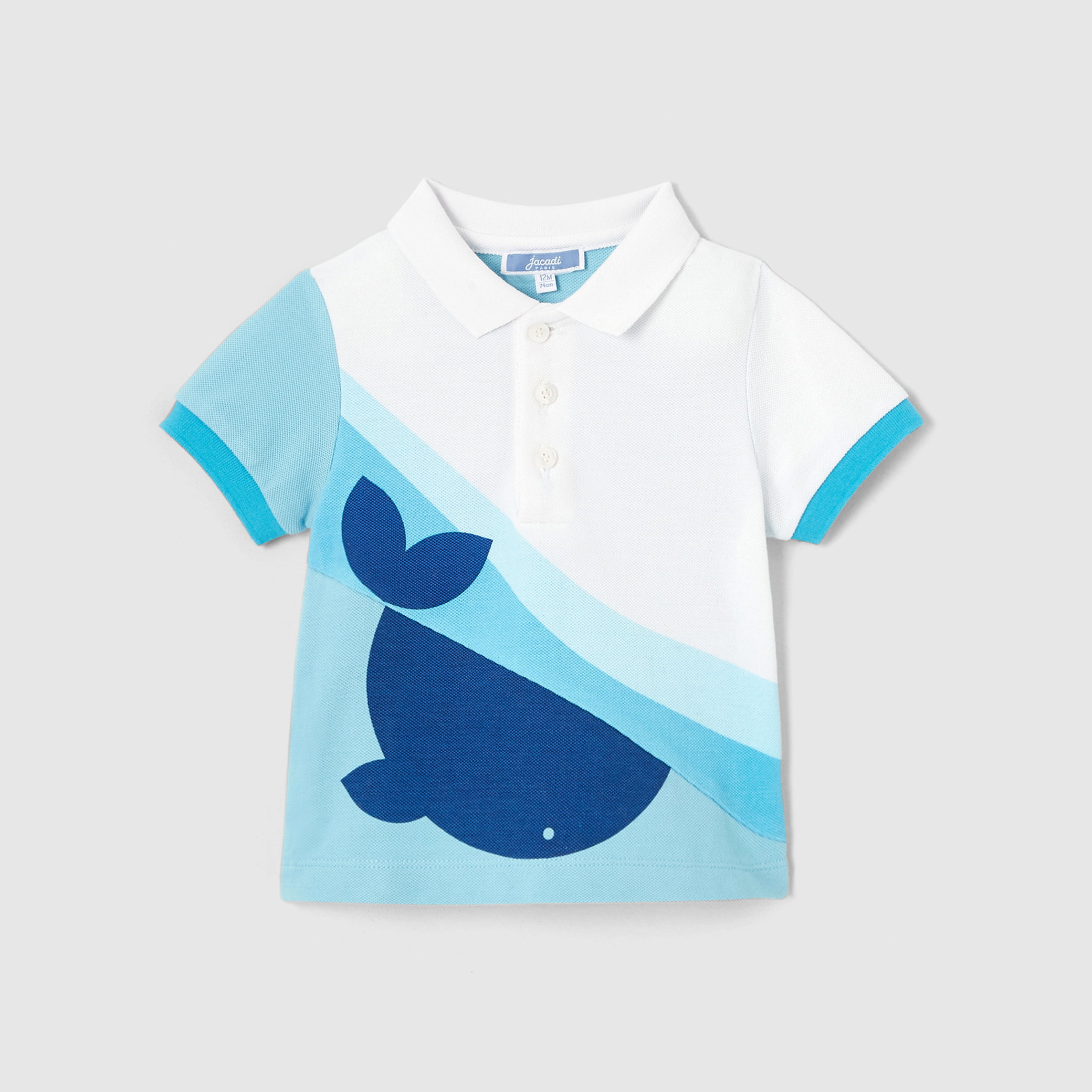 Toddler boy short-sleeved polo