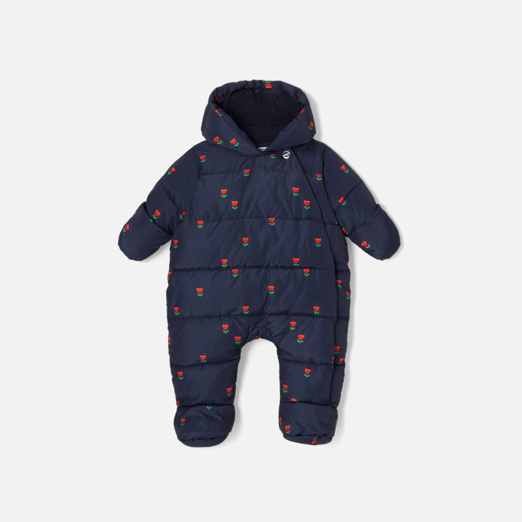 Baby girl nylon snowsuit