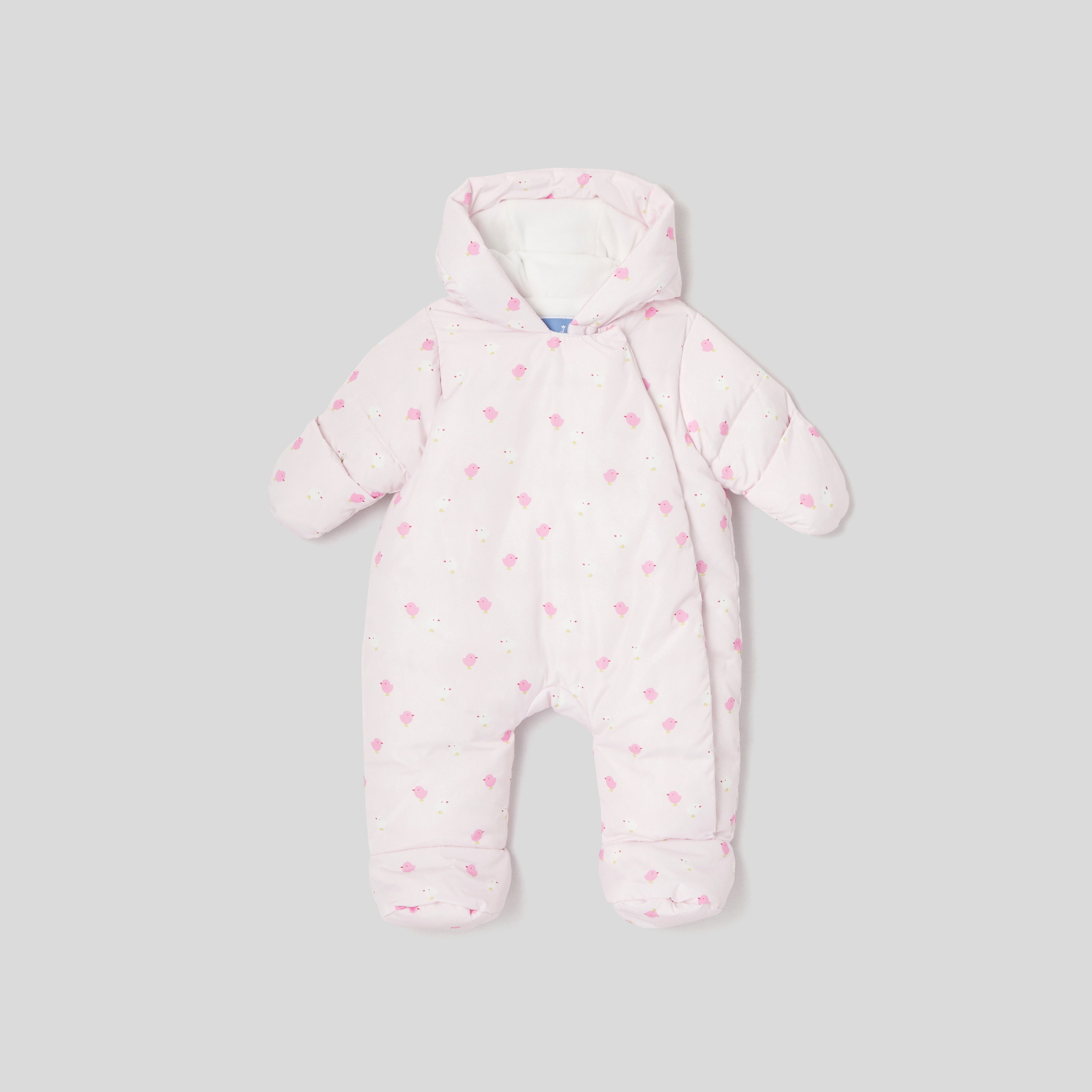 Baby girl nylon snowsuit