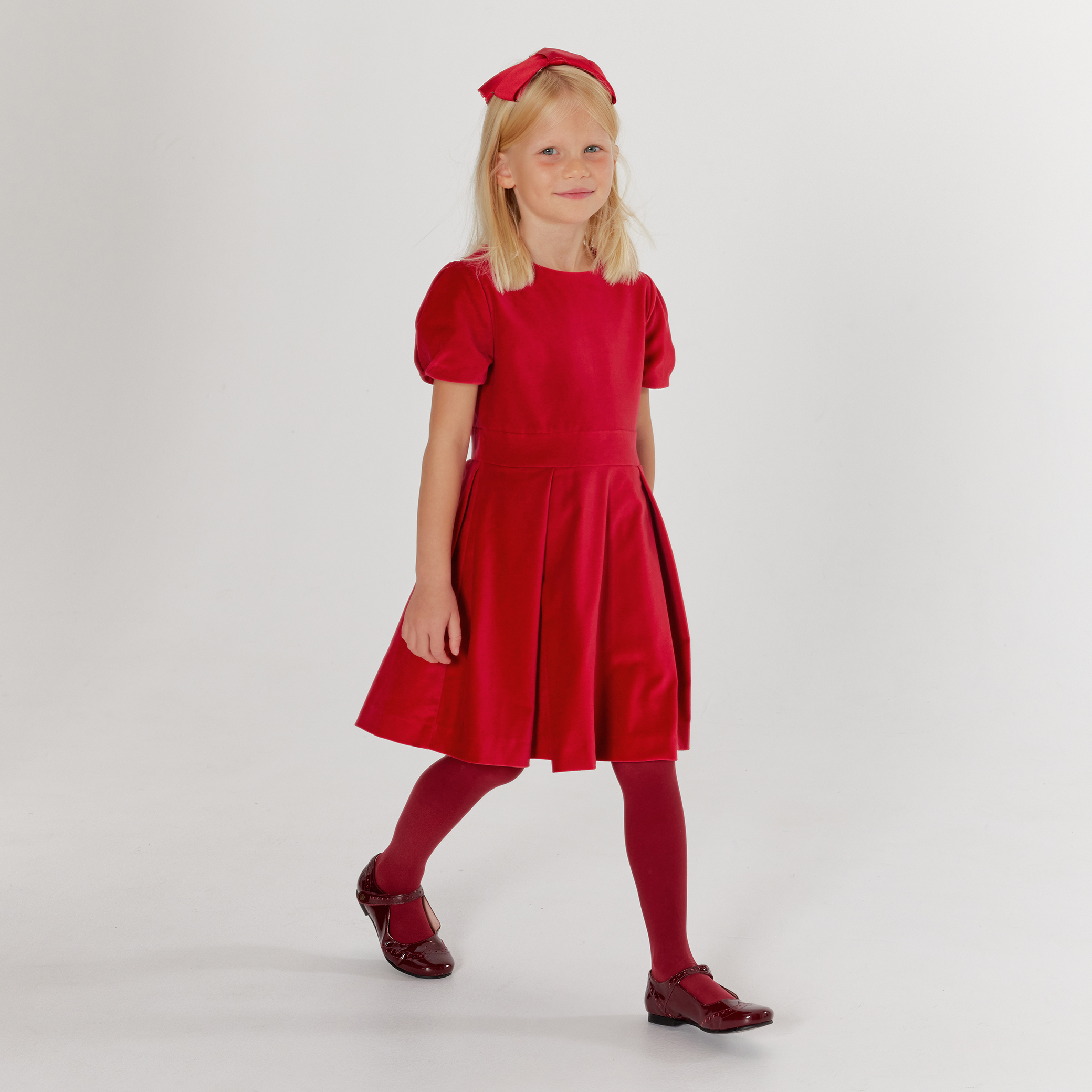 Girl Holiday velour dress