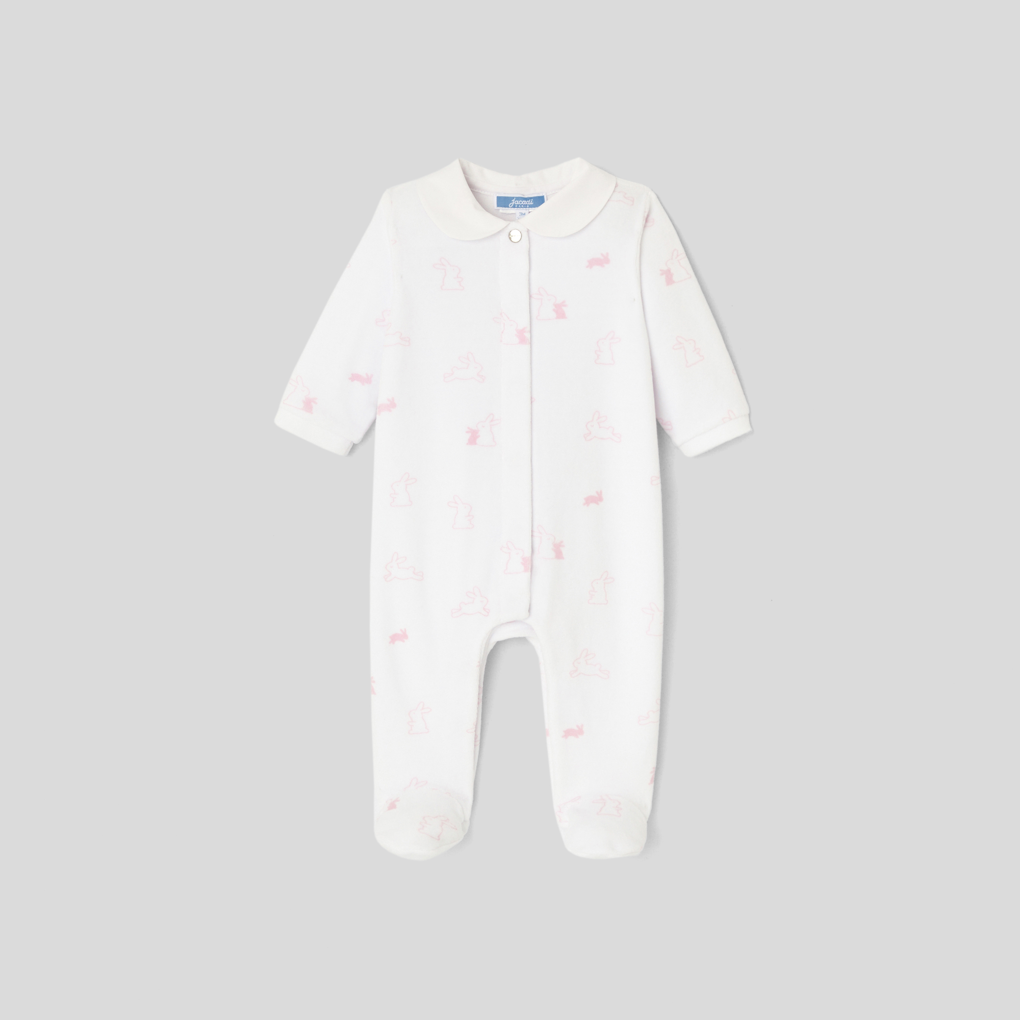 Baby girl velour pajamas