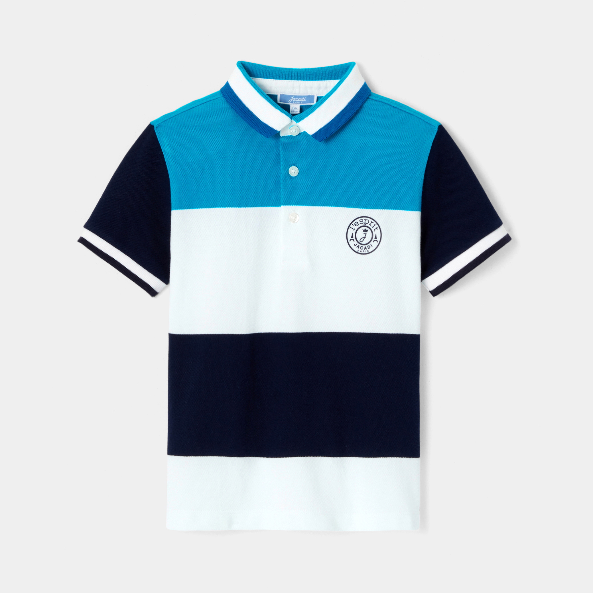 Boy cotton pique polo shirt
