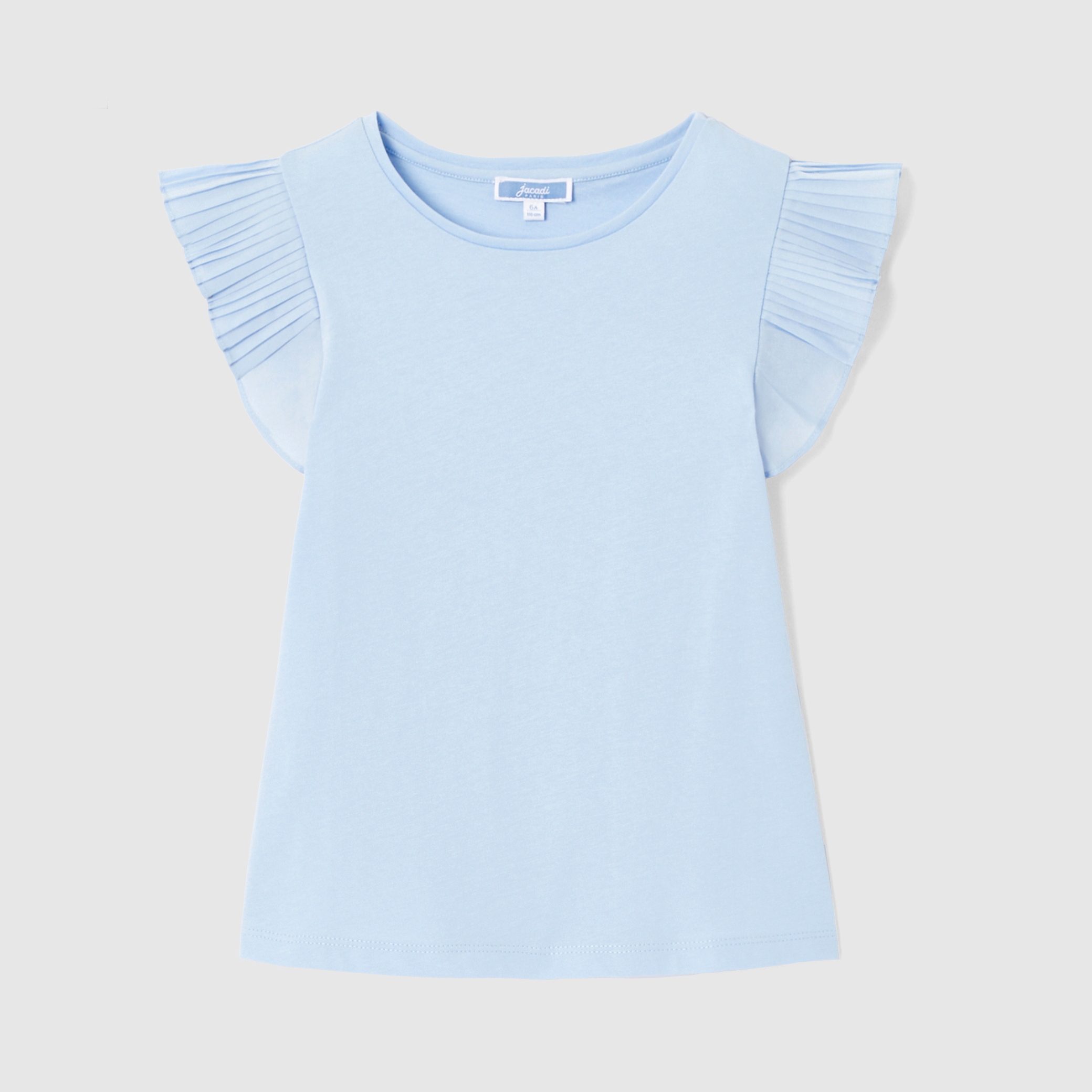 Tricou cu mâneci cu volane