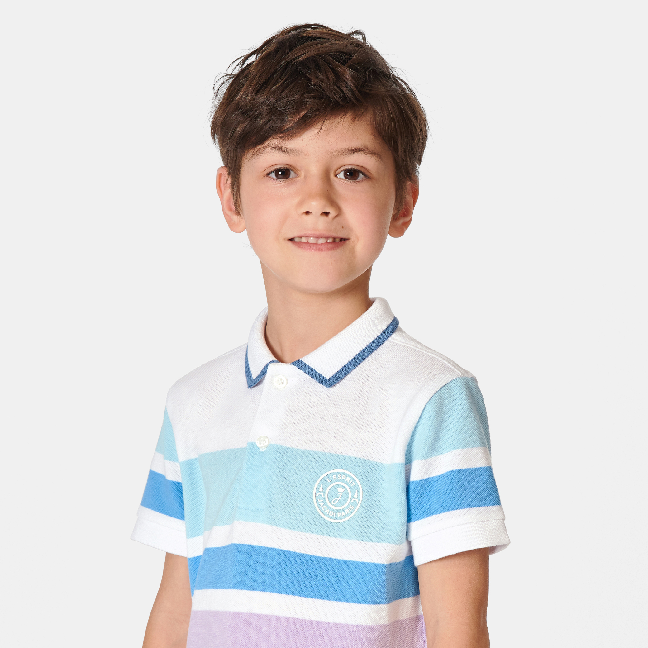 Boy short sleeve polo