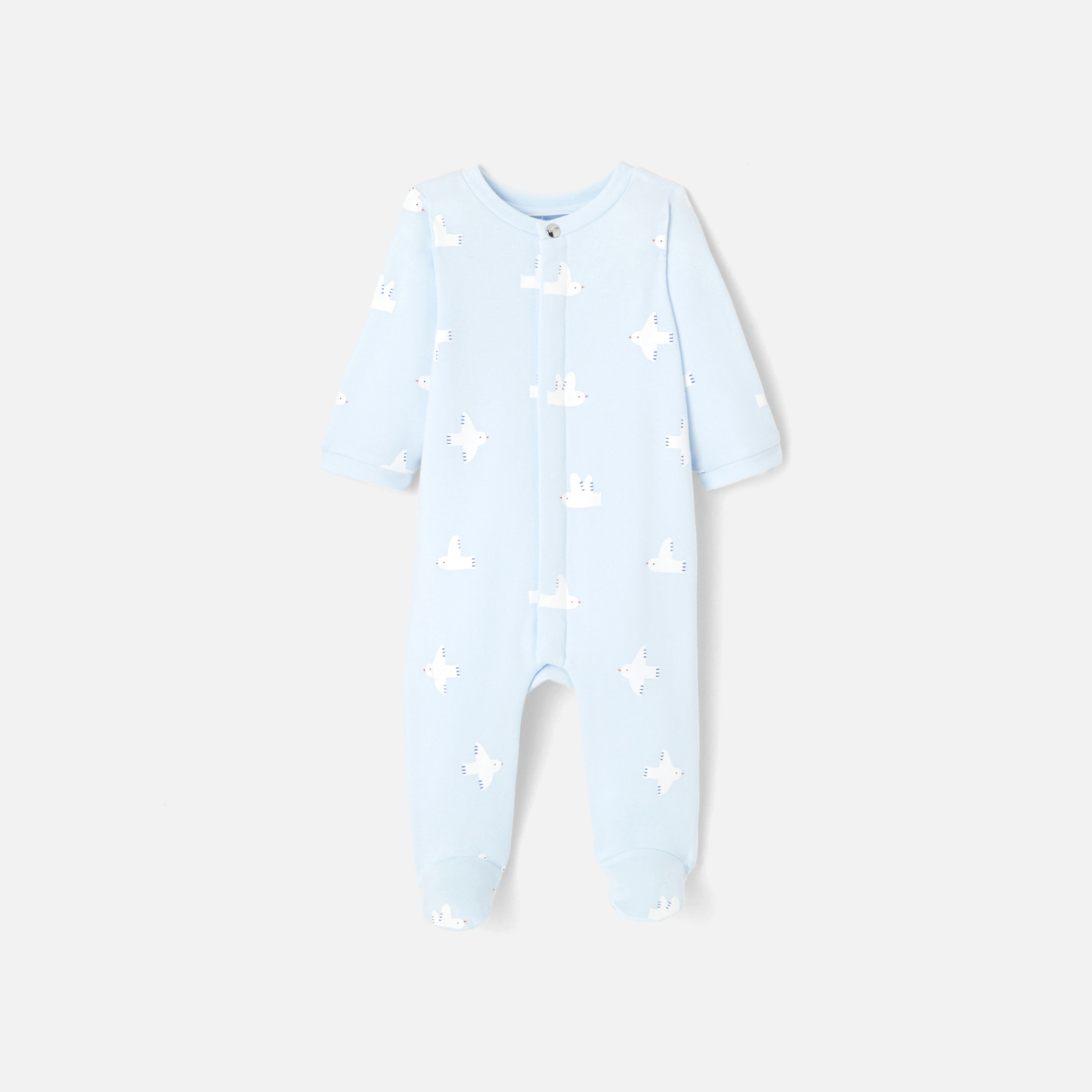Baby boy pajamas with seagull pattern