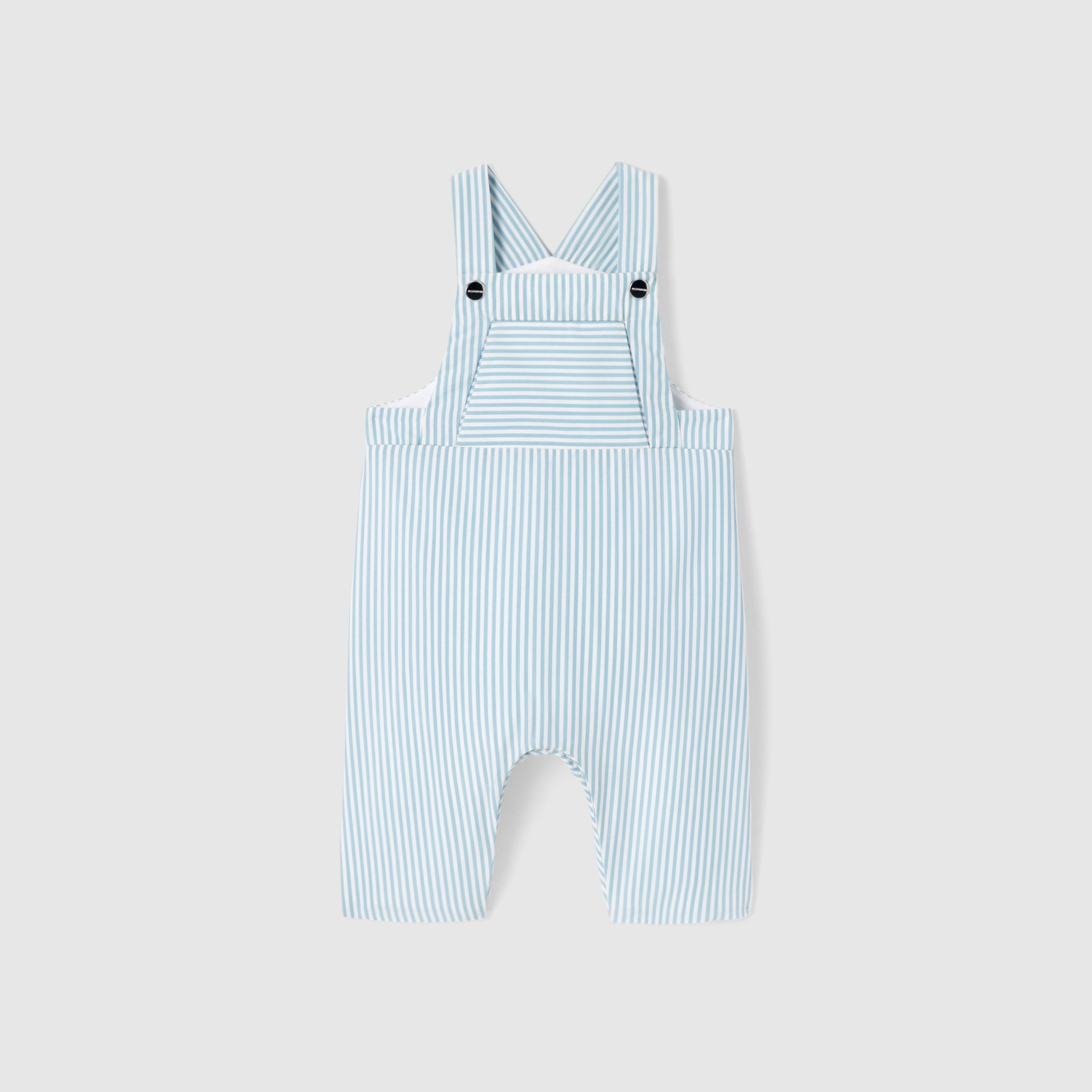 Baby boy striped overalls