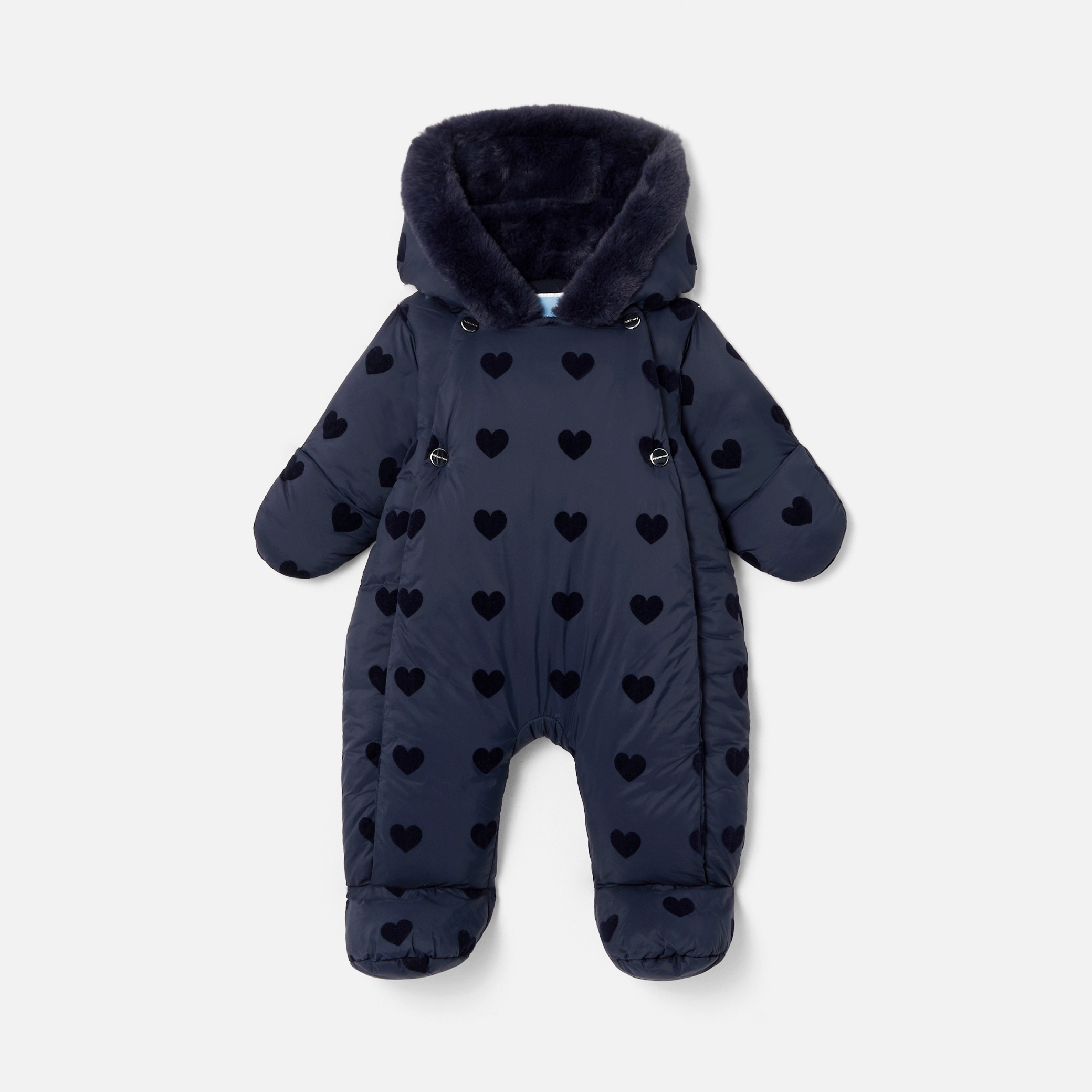 Baby girl nylon snowsuit