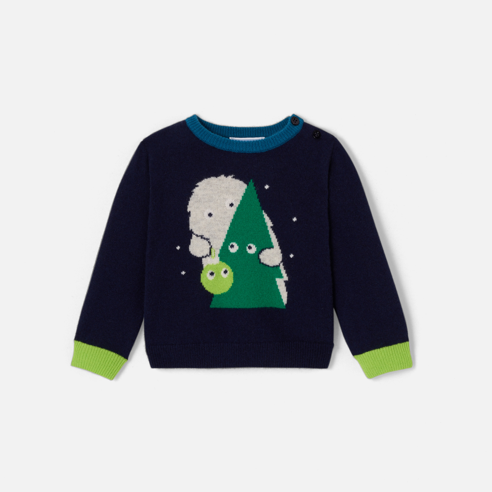 Baby boy cashmere Holiday sweater