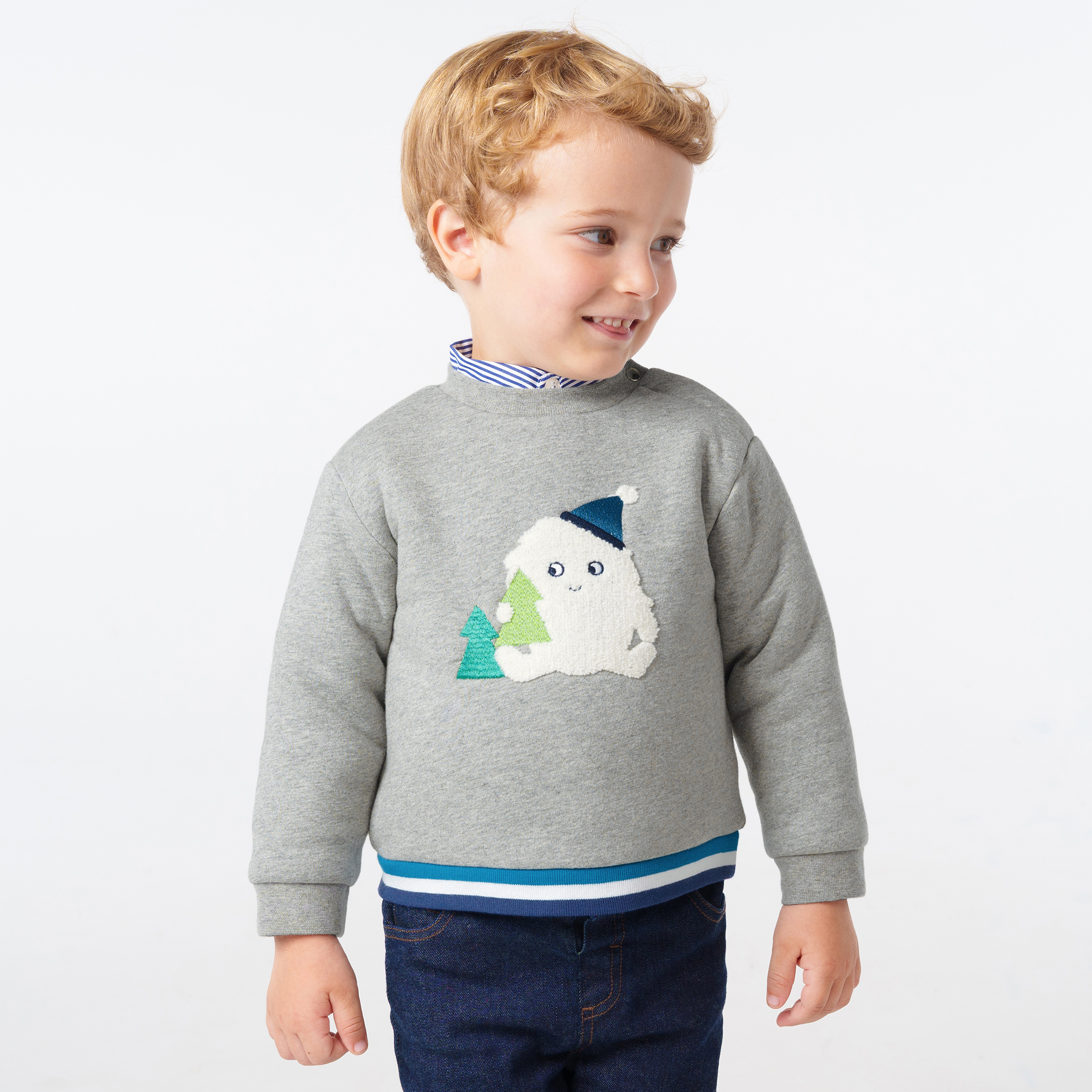 Baby boy fleece sweater