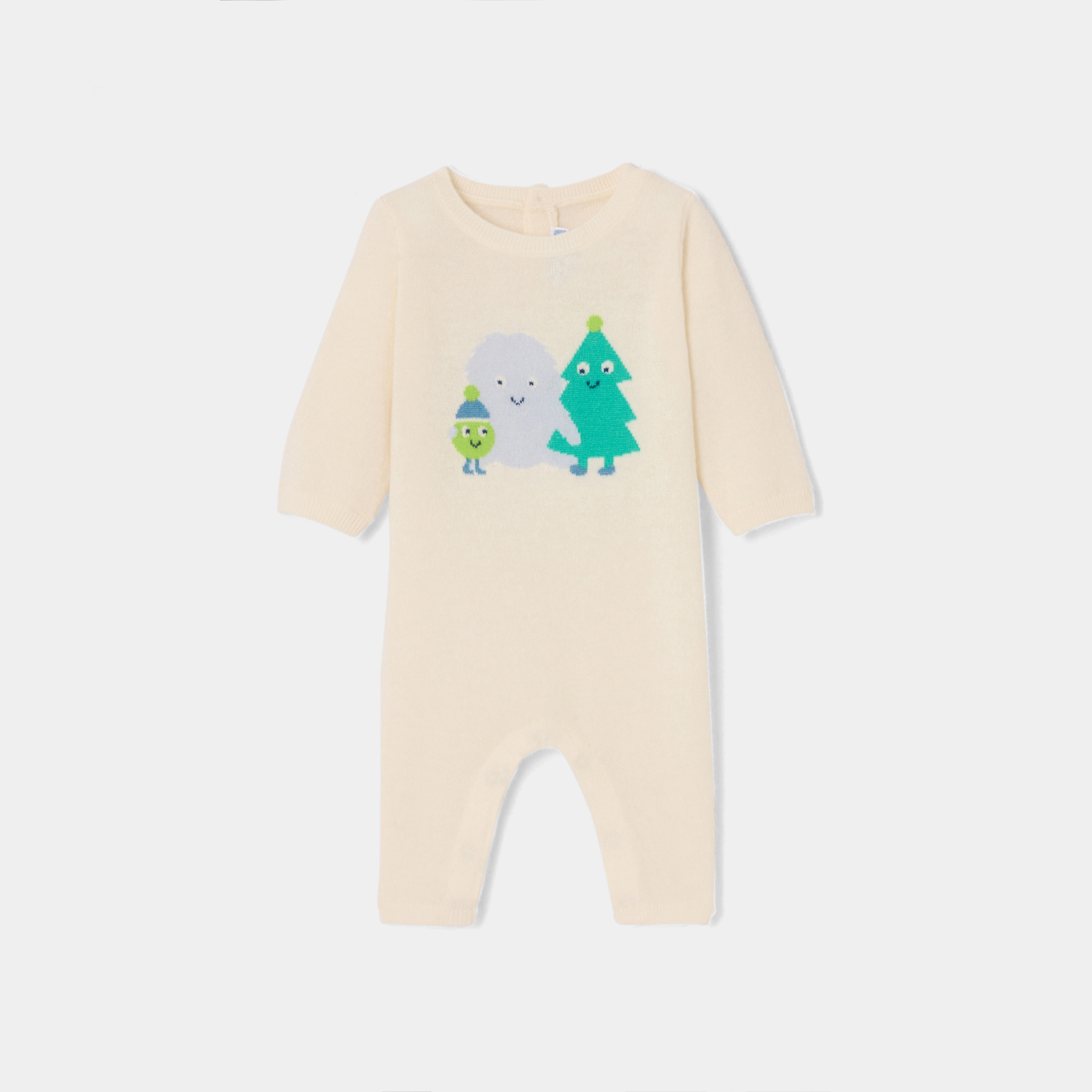 Baby boy cashmere jumpsuit