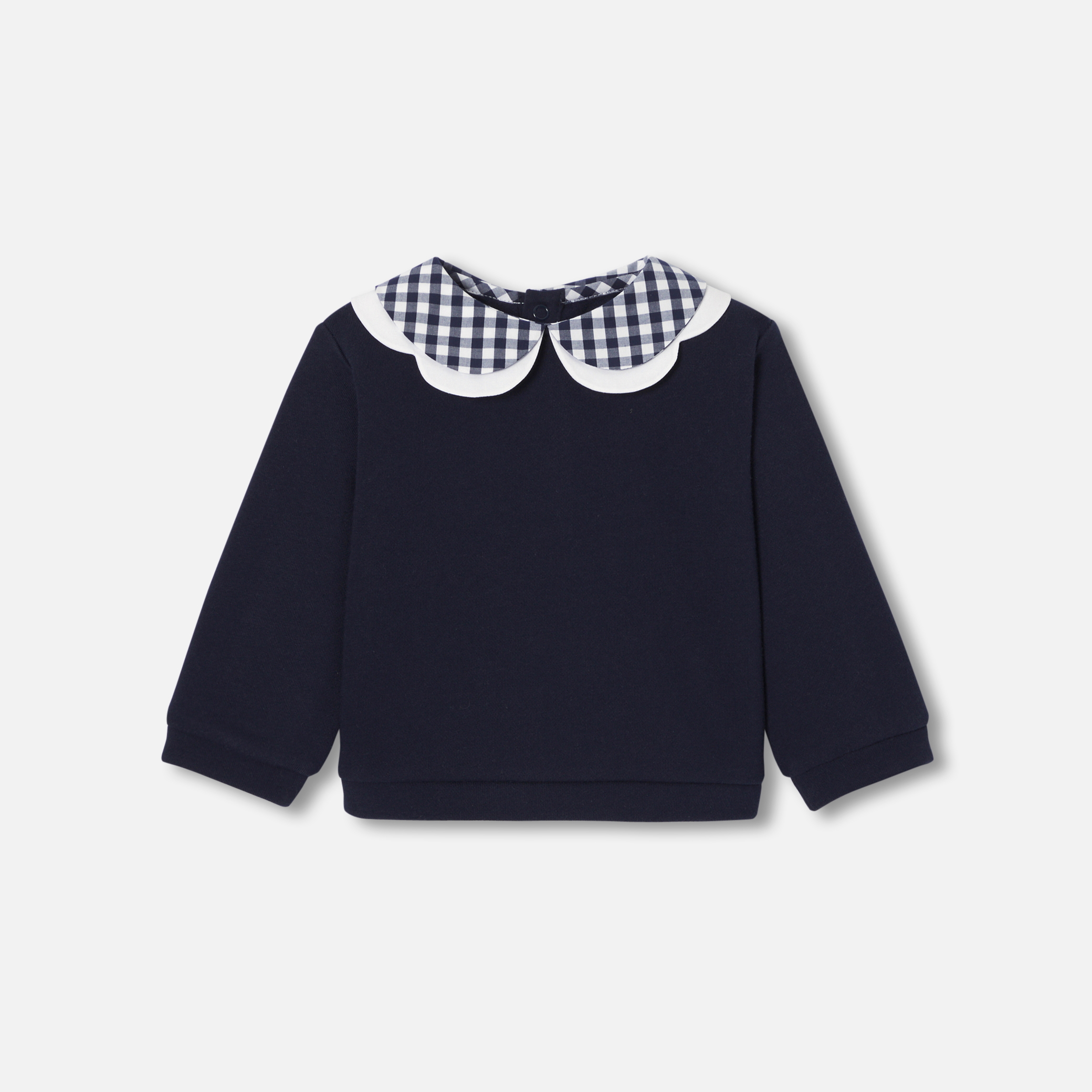 Bluza din fleece cu guler de scoala