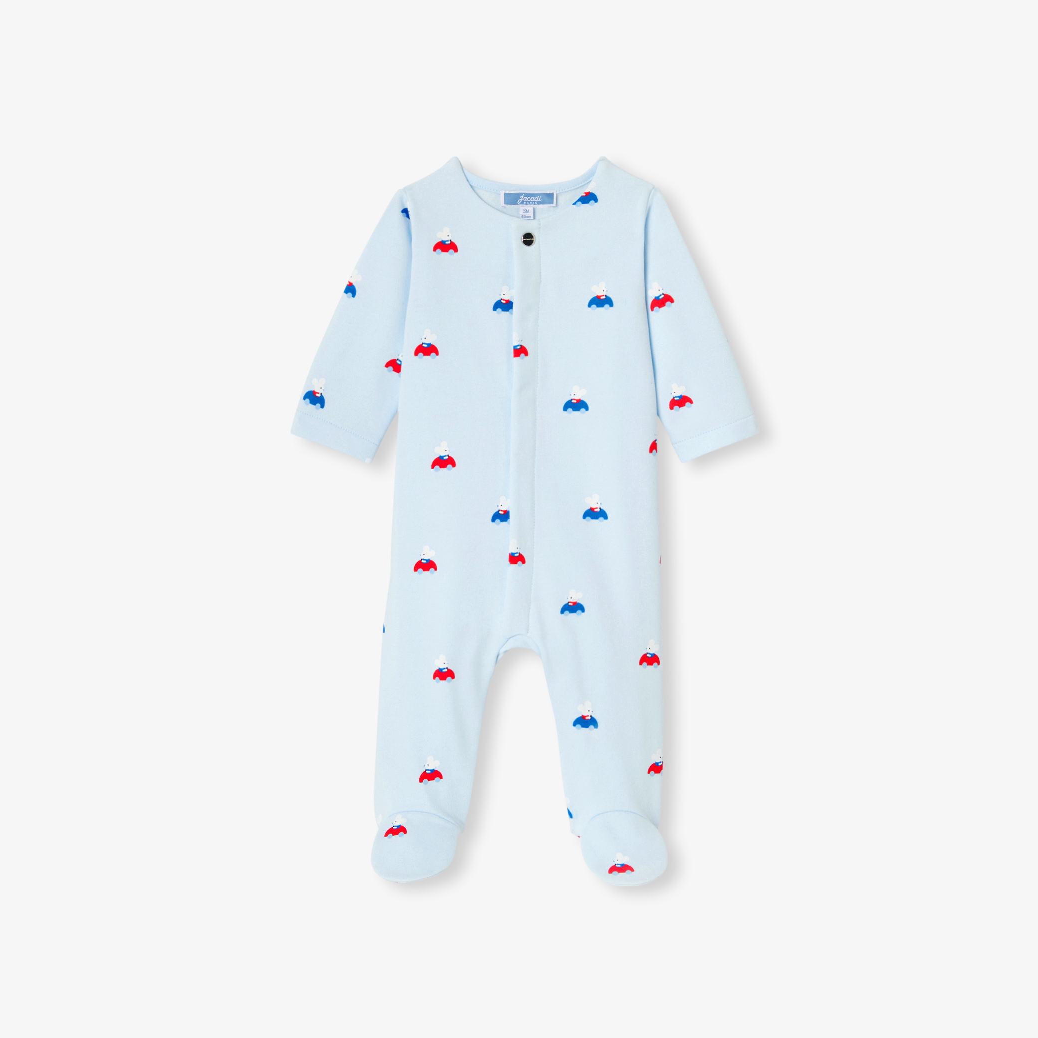 Pijama salopeta din bumbac cu motive