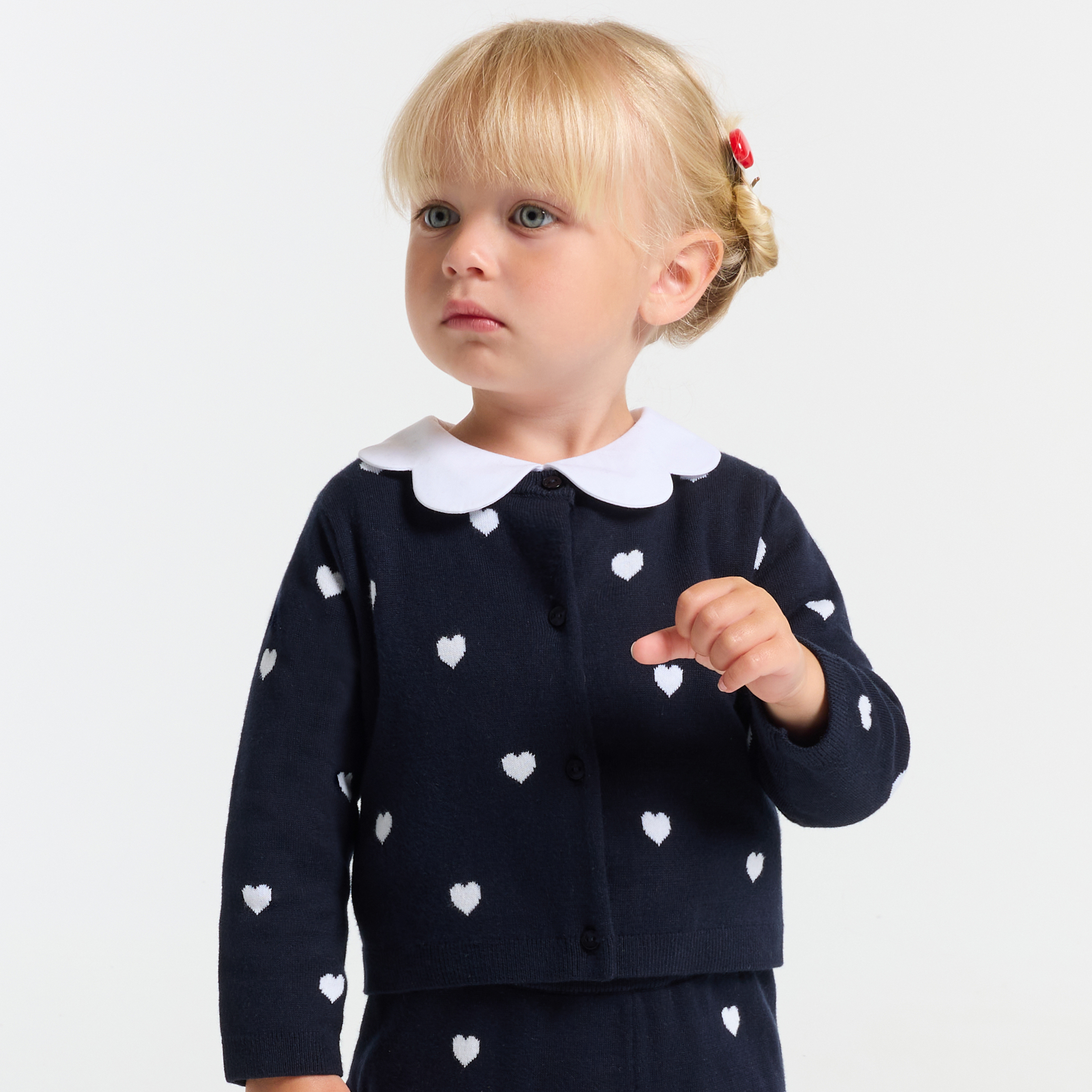 Cardigan tricotat din bumbac organic