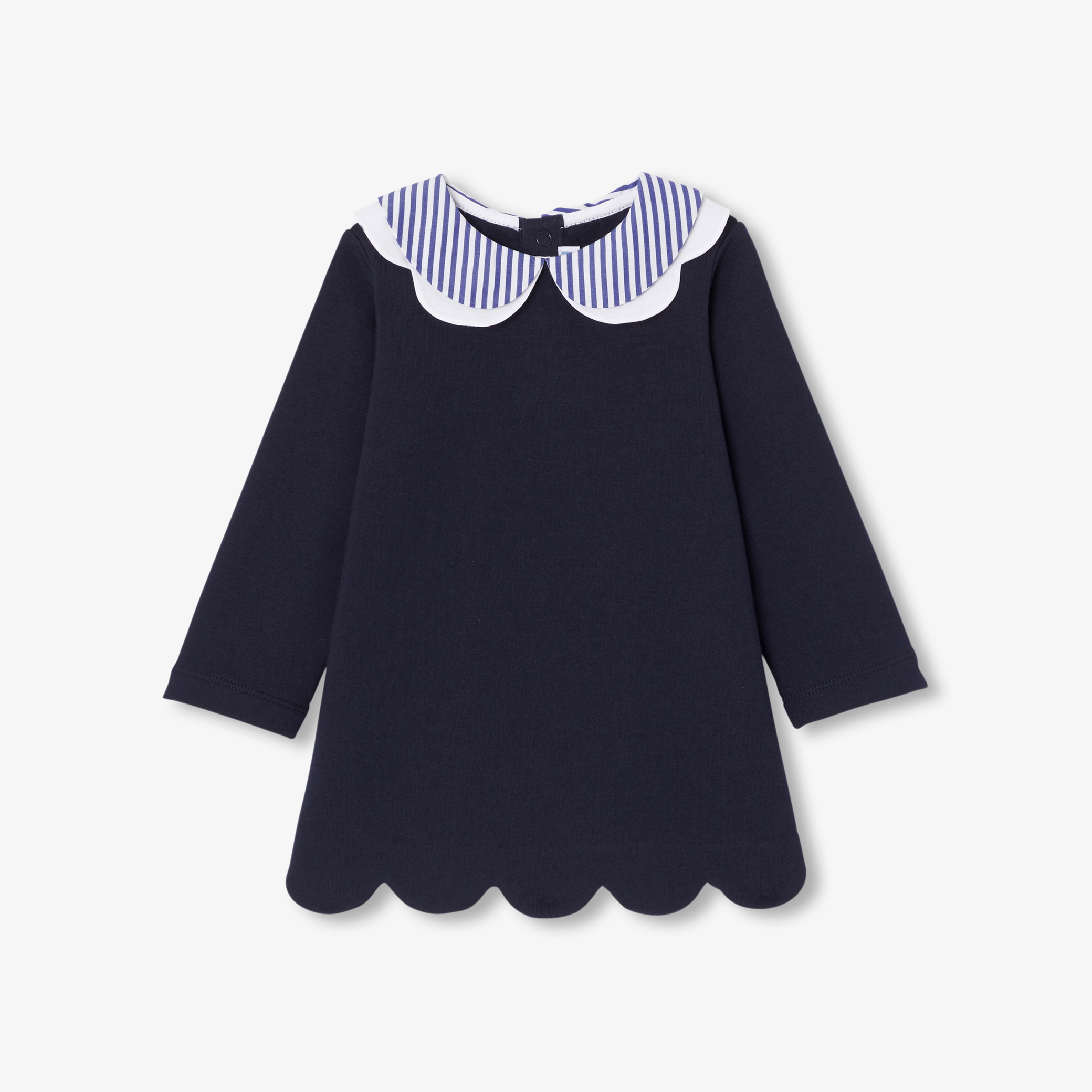 Rochie din fleece cu guler scolaresc